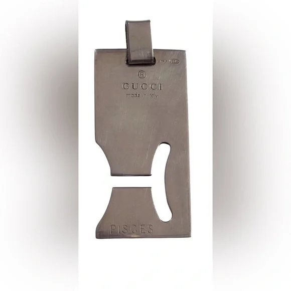 Gucci 925 Sterling Silver Pisces Pendant - Picture 3 of 5